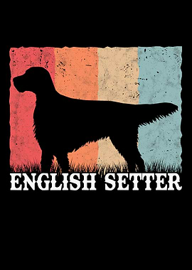 English Setter Retro