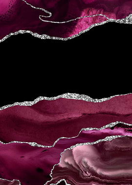 Burgundy Silver Agate 02