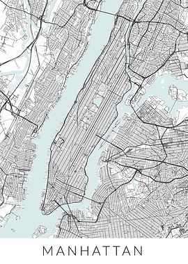 New York Manhattan Map