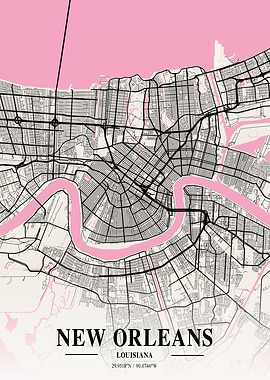 New Orleans Neapolitan Map