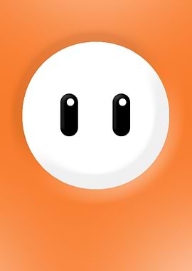 Fall Guys Face Orange