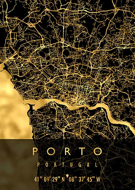 PORTO MAP PORTUGAL
