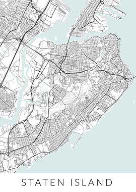New York Staten Island Map
