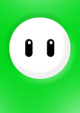 Fall Guys Face Green