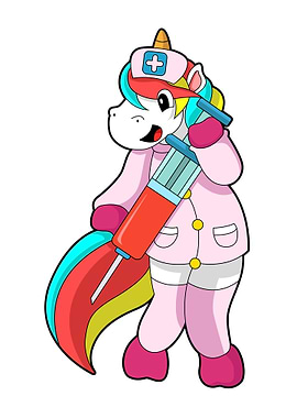 Unicorn Nurse Syringe