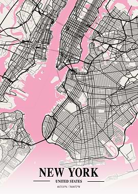 New York Neapolitan Map