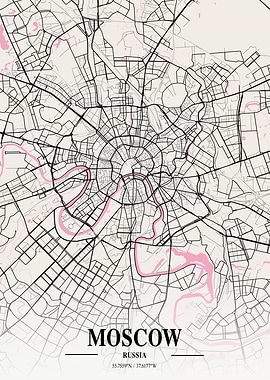 Moscow Neapolitan Map