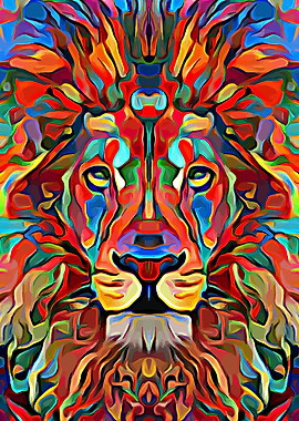 Lion Colorful