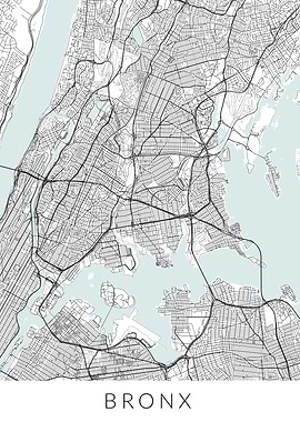 New York Bronx Map