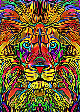 Lion Colorful