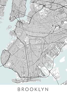 New York Brooklyn Map