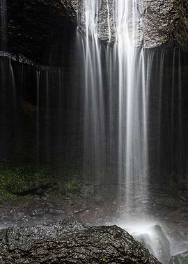 Waterfalls and rocks