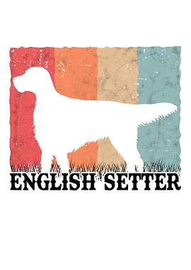 English Setter Retro