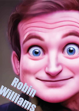 Toon style Robin Williams