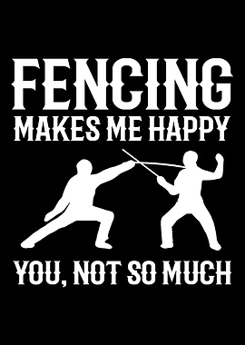 Fencing Happy Sports lover