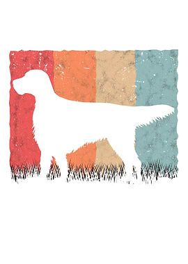 English Setter Retro