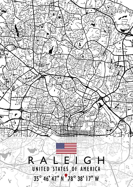 RALEIGH MAP USA