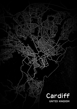 Cardiff City Map UK