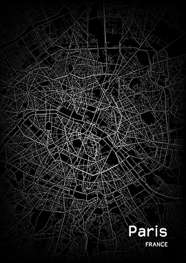 Paris City Map France