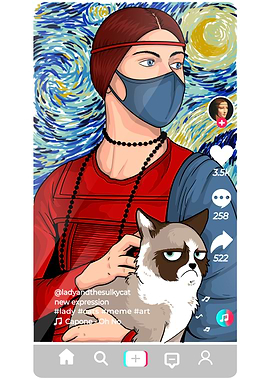 the lady and the cat