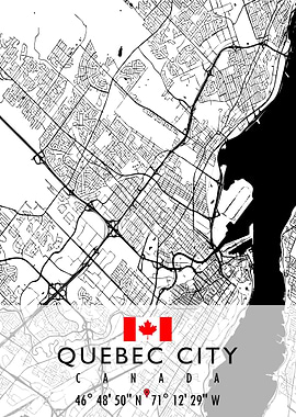 QUEBEC CITY MAP CANADA