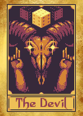 The Devil Pixel Tarot