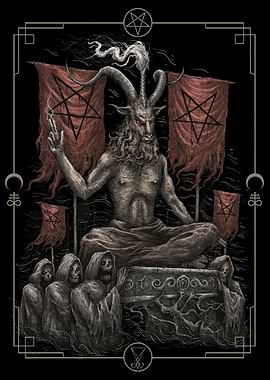 Dark Satanic Baphomet King