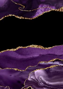 Purple Gold Agate Text 15