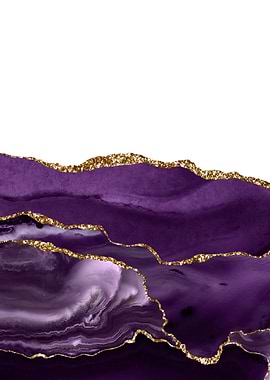 Purple Gold Agate Text 21