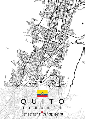 QUITO MAP ECUADOR