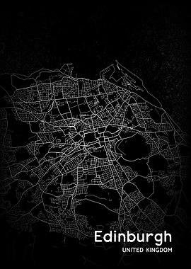 Edinburgh City Map UK