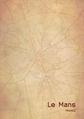 Le Mans City Map France