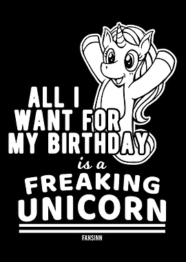 Unicorn for the birthday