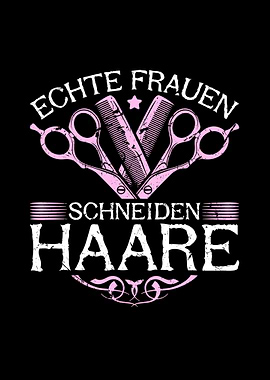 Echte Frauen Friseurin