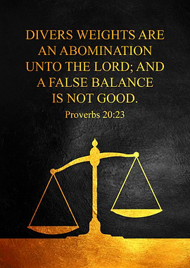 Proverbs 20:23 Balance