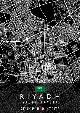 RIYADH MAP SAUDI ARABIA
