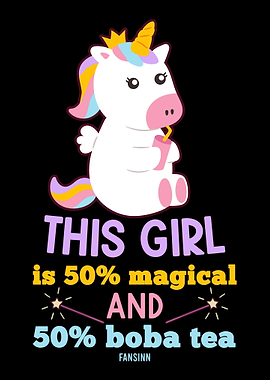Unicorn girl magic Fabel A