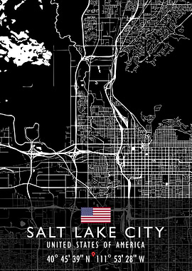 SALT LAKE CITY MAP USA