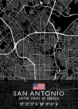 SAN ANTONIO MAP USA