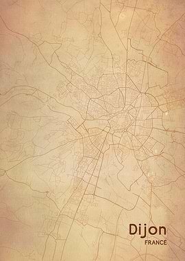 Dijon City Map France