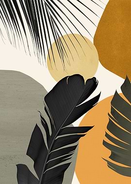 Abstract Banana Palm 2