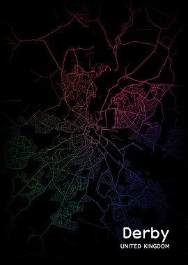 Derby City Map UK