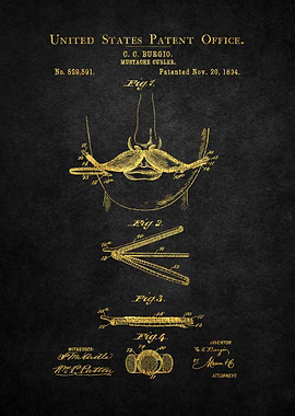 78 Mustache Curler Patent