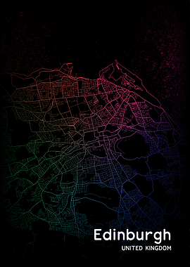 Edinburgh City Map UK