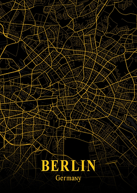 Berlin City Map Germany
