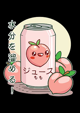 Japanese Peach Soft Drink