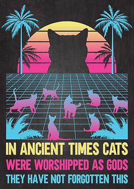 Vaporwave Cat Gods