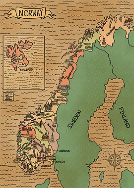 Colorful Vintage Norway