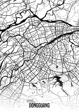 Dongguang white map