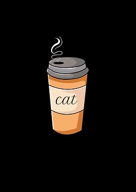 Funny Coffee Name Cat